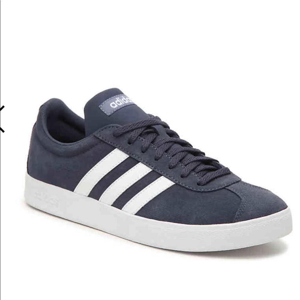 NWOT Adidas Navy Suede Sneaker
